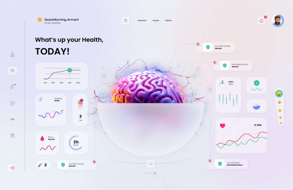 UI Design for Healthcare Web Dashboard