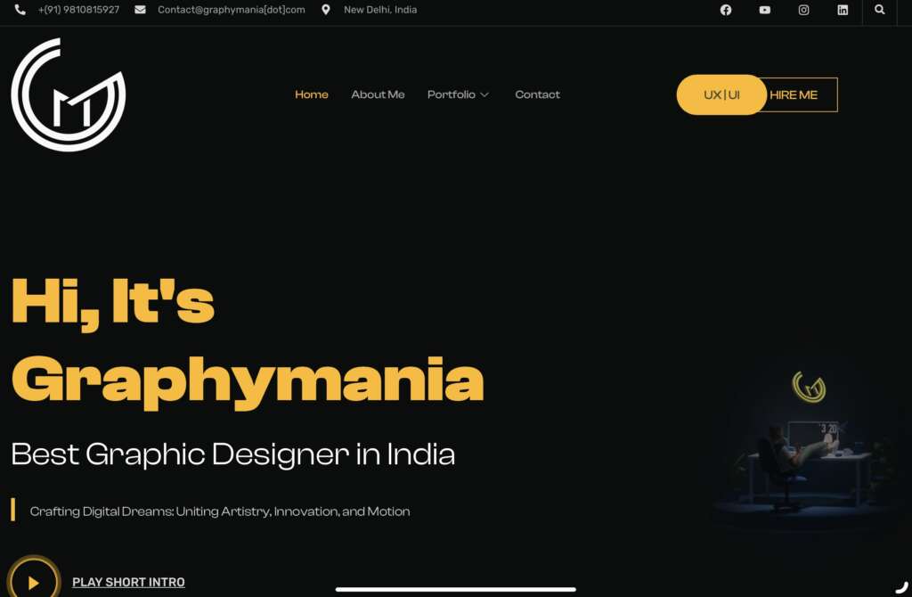 graphymania - 50 Best Website Design Examples