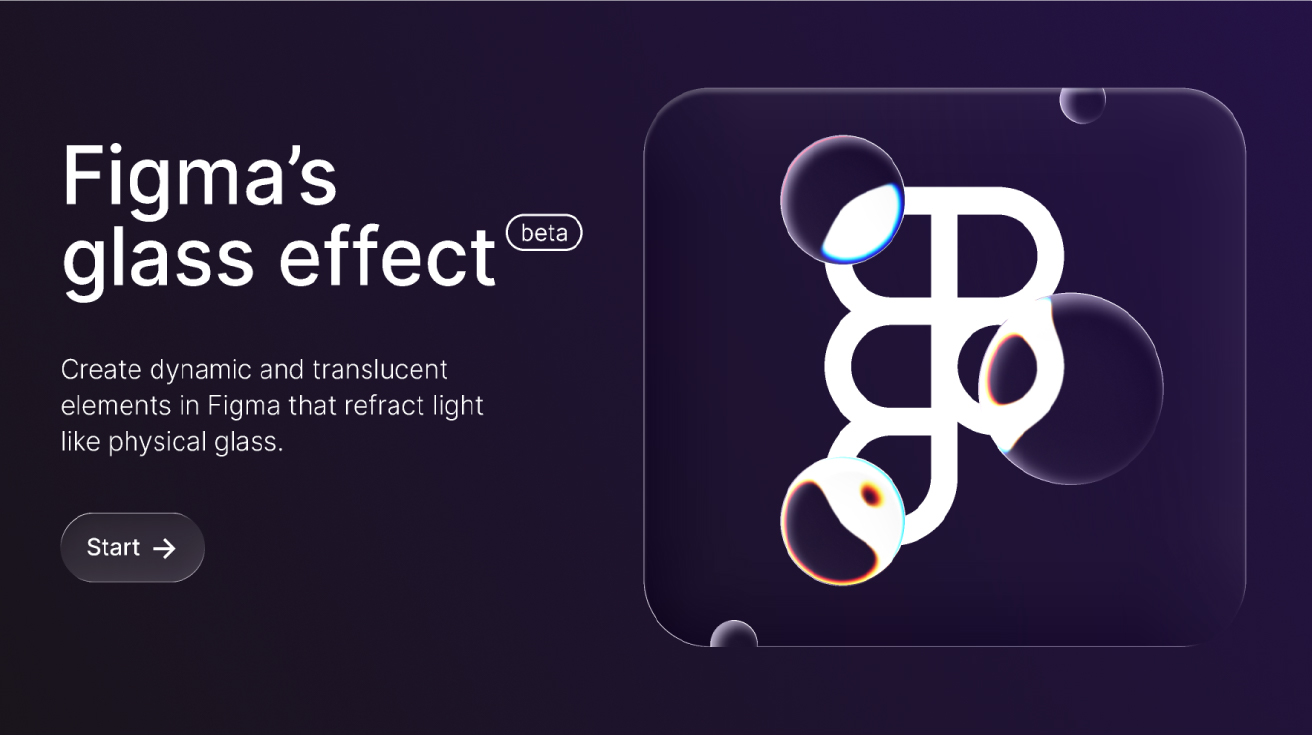 Glass Effect UI: dashboard with translucent glass cards over a colorful background, clear text and icons, soft light highlights.