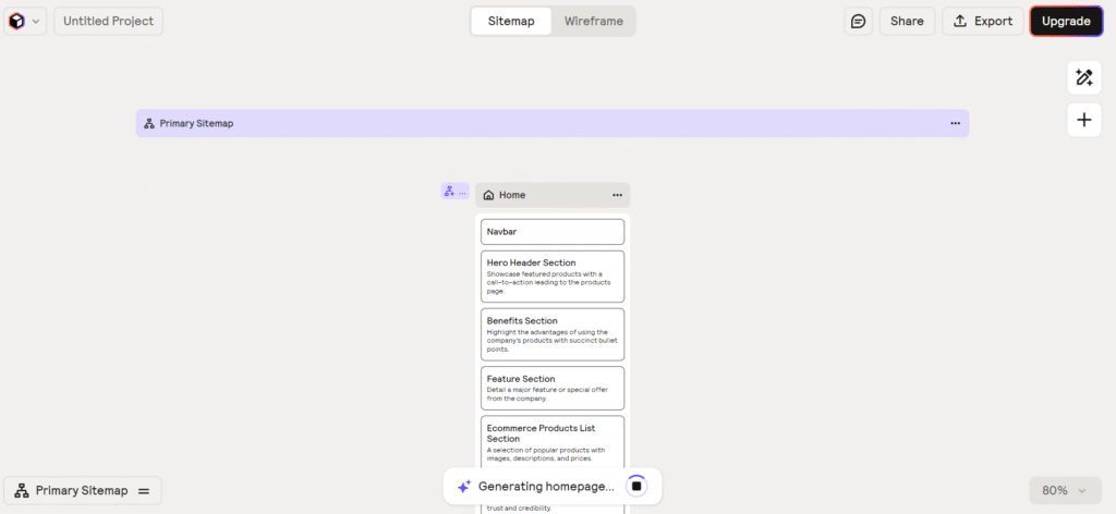 AI-powered user interface design workflow