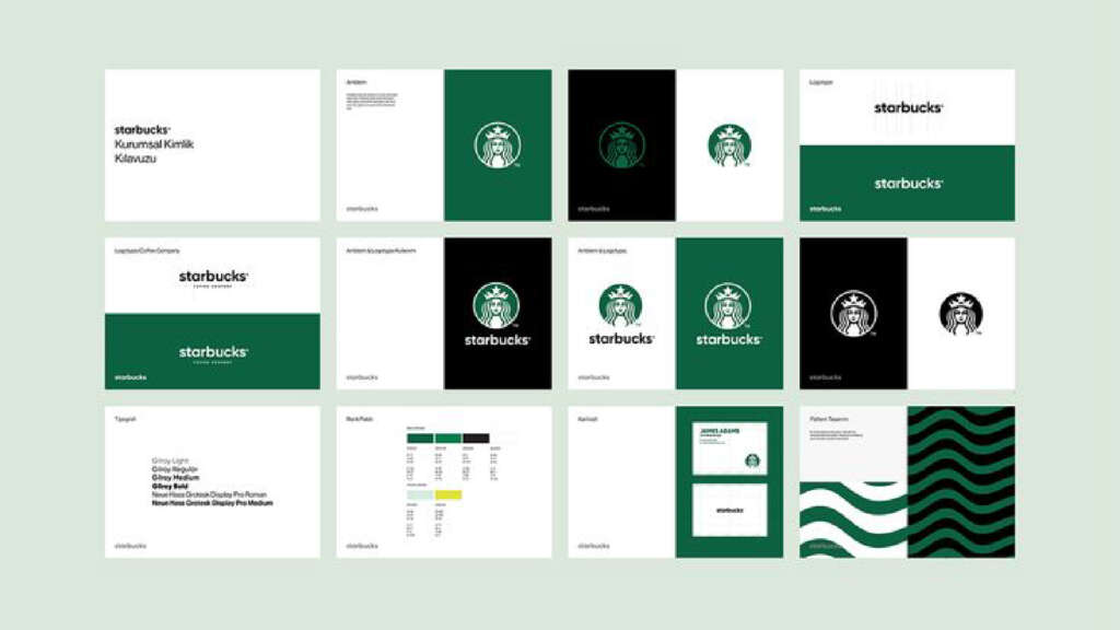 Case studies of brands using color in logo design and branding - Starbucks
