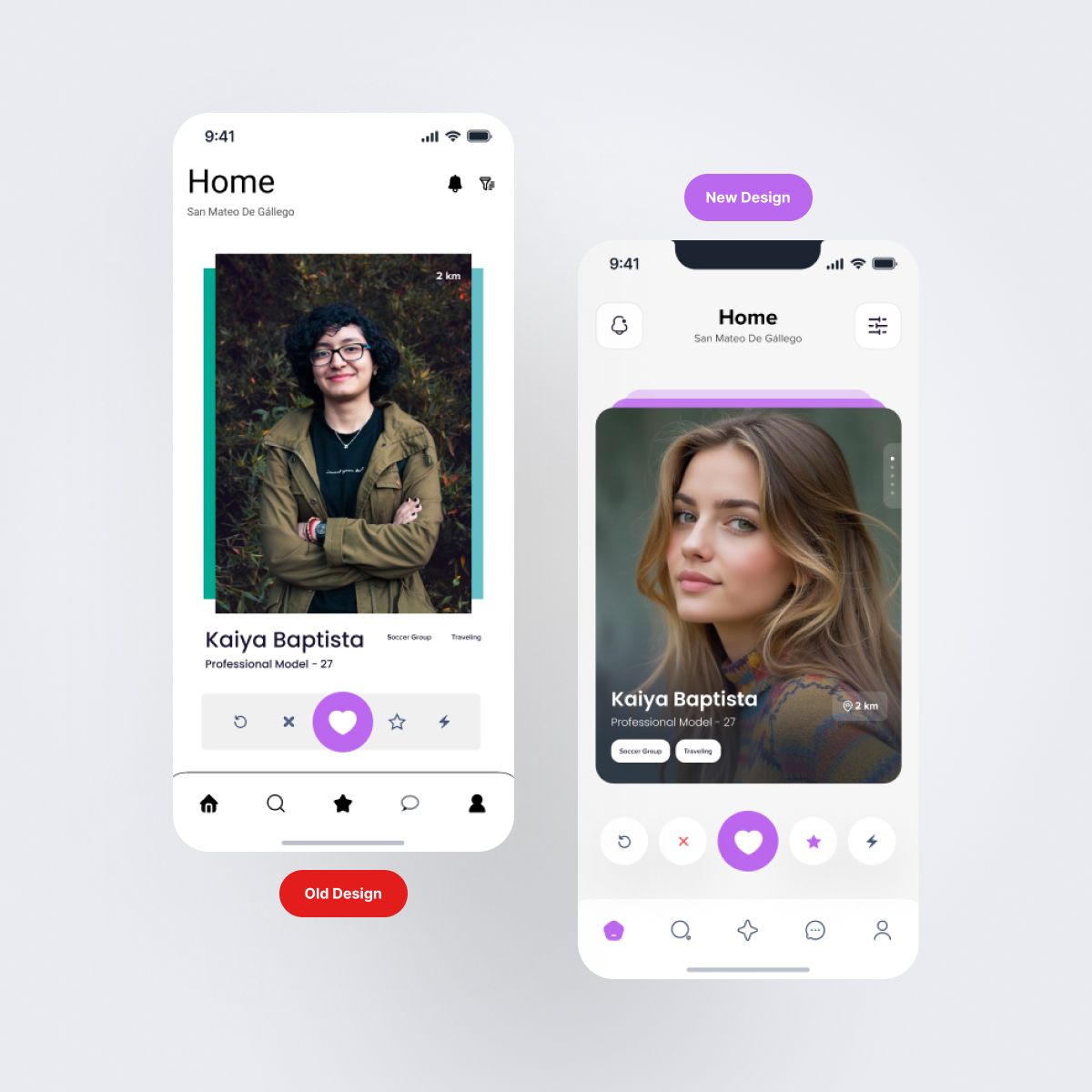 Before and after comparison showing a cluttered interface vs a simplified user interface